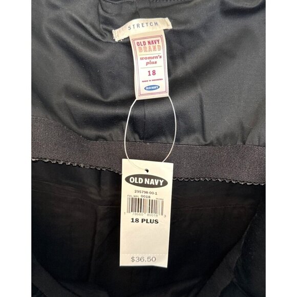 Old Navy Womens Black Strapless Plus Size Dress W/ Patterned Waist Tie Stretch S - Picture 4 of 6